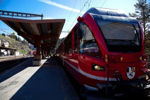 treno, stazione, binari, rosso, pensilina, cielo