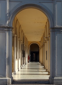 ombre, colonne, arco, portico, archi, portici, porta, galleria
