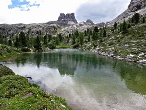 alberi, lago, montagna, acqua, montagne, verde, riflesso, rocce, panorama, riflessi