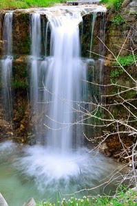 acqua, cascata, erba, rami, verde, cascate, bianco, rocce, fiume, piante, natura, roccia