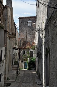 vicolo, lampione, balcone, scorcio, scale, scalini, scala, finestre, case