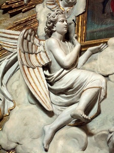 angelo, ali, marmo, scultura, bianco, statua, mani, quadro, piedi