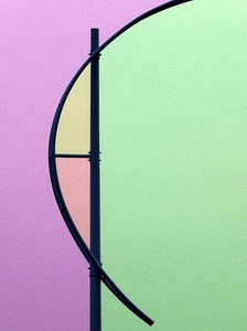 verde, rosa, giallo, curva, astratto, viola, colori, curve, tubi, linee