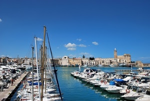 barche, porto, mare, molo, acqua, chiesa, case