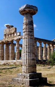 colonne, cielo, tempio, ruderi, rovine, colonna, resti, staccionata, archeologia