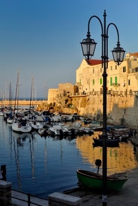 barche, mare, porto, lampione, acqua, lampioni, riflesso