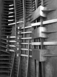 bianconero, astratto, metallo, grigio, struttura, geometrie, ferro, architettura