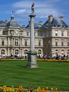colonna, prato, fiori, statua, bandiera, castello, verde, colonne, giardino, palazzo, obelisco, piazza