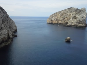 mare, scogli, acqua, blu, azzurro, roccia, cielo