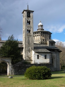 chiesa, campanile, verde, cupola, prato, cielo, alberi, cespuglio, torre