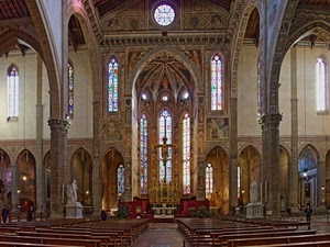 chiesa, navata, vetrate, archi, interno, banchi, panche, altare, croce, panchine