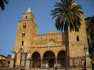 palma, statue, chiesa, archi, cancello, campanili, campanile, cancellata, cattedrale, portico, torri